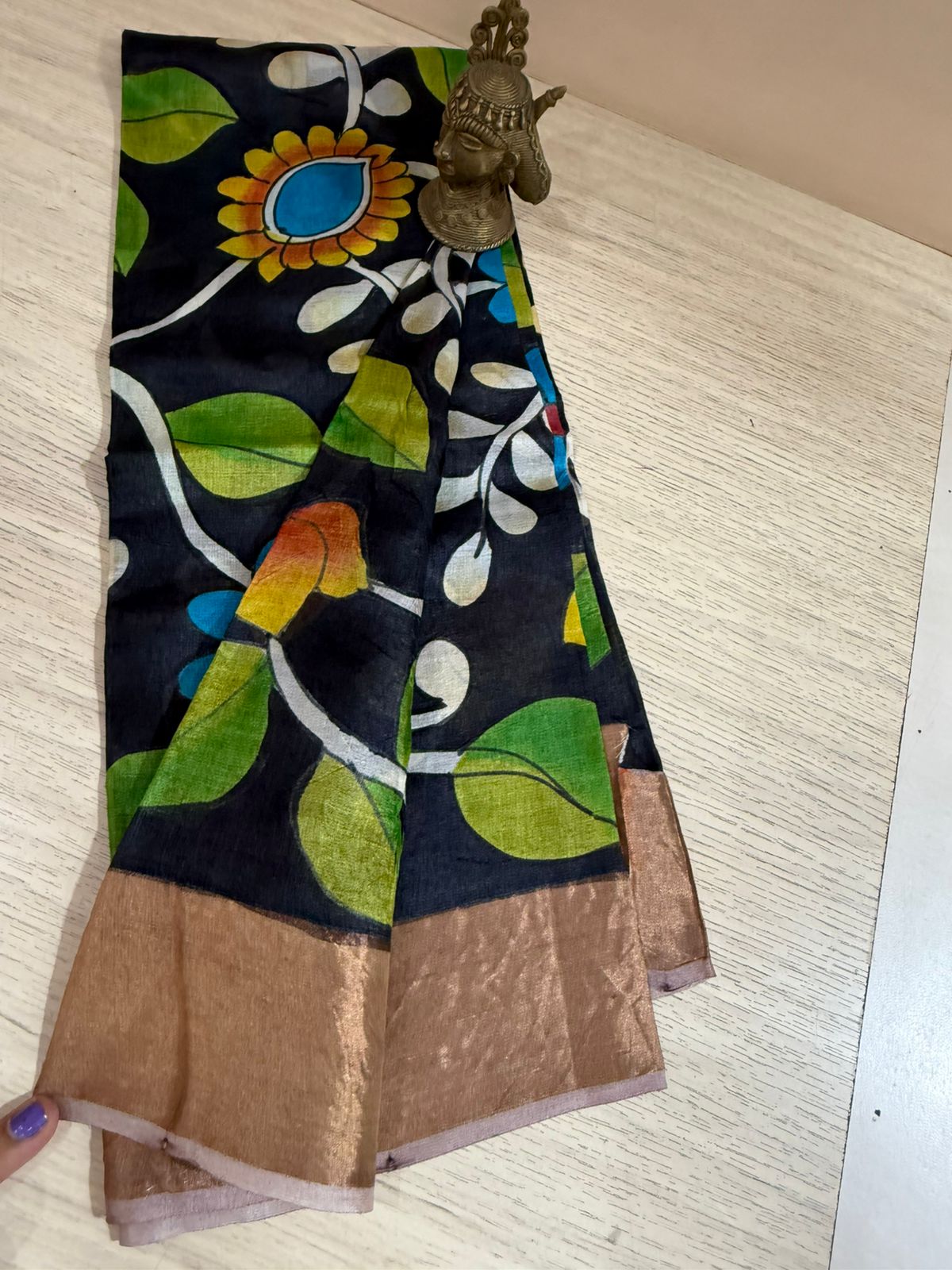 Handpainted Kalamkari Blouse | 1 Mtr